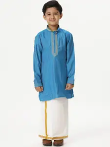 Ramraj Kids Embellished Kurta With Dhoti