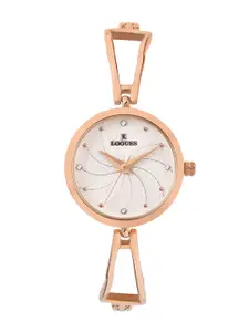 L LOGUES Women Brass Dial & Bracelet Style Straps Analogue Watch L E-710 WM-02