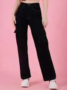 4WRD by Dressberry Women Classic High-Rise Cargo Jeans