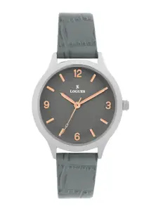 L LOGUES Women Brass Dial & Leather Straps Analogue Watch L E-683 SL-27