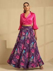 indy Raaga Printed Stain Ready to Wear Lehenga With Choli