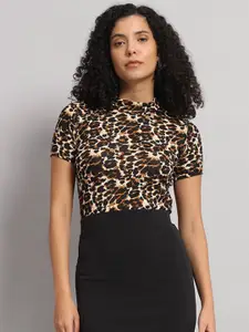 Dream Beauty Fashion Women Animal Printed Round Neck Top