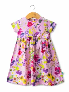 BAESD Printed Fit and Flare Dress