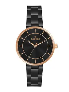 L LOGUES Women Brass Dial & Bracelet Style Straps Analogue Watch L 6181 WNM-03