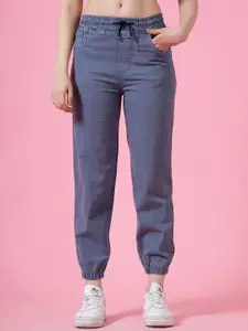 4WRD by Dressberry Women Classic High-Rise Low Distress Jeans