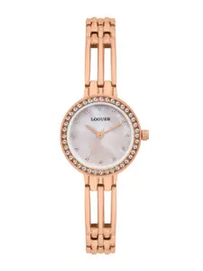 L LOGUES Women Brass Dial & Bracelet Style Straps Analogue Watch L 6180 WM-02
