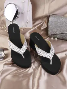 WALKWAY by Metro Women Embellished Wedge Heel Sandals