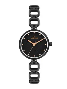 L LOGUES Women Brass Dial & Bracelet Style Straps Analogue Watch L E-707 NM-03