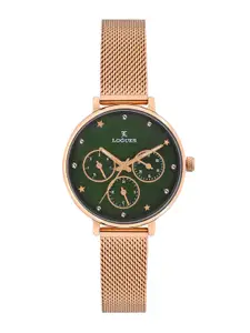 L LOGUES Women Brass Dial & Bracelet Style Straps Analogue Watch L 1712 WZ-10