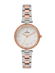 L LOGUES Women Brass Dial & Bracelet Style Straps Analogue Watch L 6178 BWM-02