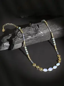 Accessorize Stone Studded & Beaded Necklace