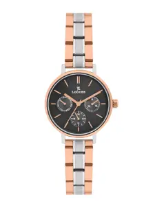 L LOGUES Women Brass Dial & Bracelet Style Straps Analogue Watch L 1713 BWM-27