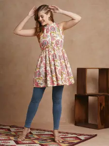 FASHOR Floral Printed Pure Cotton Kurti