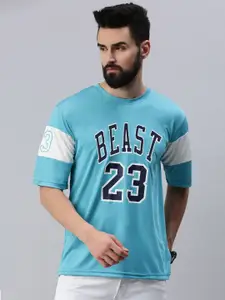 Rodzen Men Varsity Printed Round Neck T-shirt