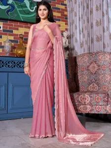 Anouk Beads and Stones Pure Chiffon Saree