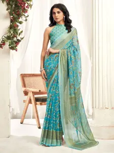 KALINI Ethnic Motifs Pure Chiffon Saree