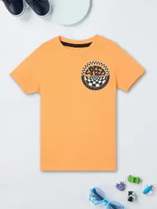 max Boys Graphic Printed Round Neck Cotton T-shirt