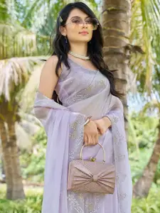 Anouk  beads and stone embellished saree with blouse piece