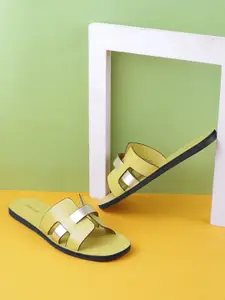 Mochi Women Open Toe Flats