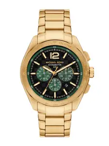 Michael Kors Men Embellished Dial & Stainless Steel Straps Analogue Watch AK_MK9177