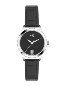 Mathey-Tissot Women Siwss Made Urban Leather Watch - D411NM