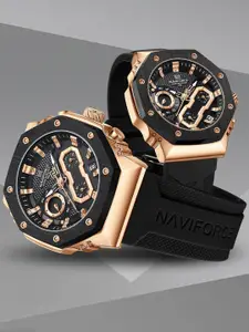 Naviforce Men Dial & Straps Analogue Multi Function Watch NF8035 RGBB Couple