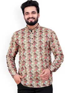 Valencia Fashion Ethnic Motifs Printed Mandarin Collar Kurta