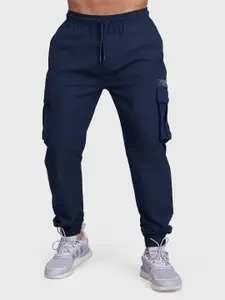 FUAARK Men Mid-Rise Cargo Joggers Track Pants
