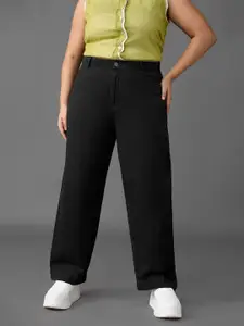 FREAKINS Women Cotton Straight Fit High-Rise Jeans