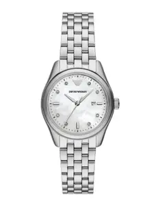 Emporio Armani Women Embellished Dial & Stainless Steel Straps Analogue Watch AK_AR11614