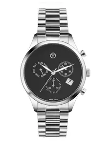 Mathey-Tissot Men Black Siwss Made Urban Chrono Chronograph Quartz Dial Watch - H411CHNM