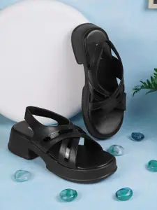 WALKWAY by Metro Textured Block Heel Sandals