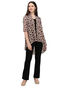 Murcia Animal Printed Longline Shrug