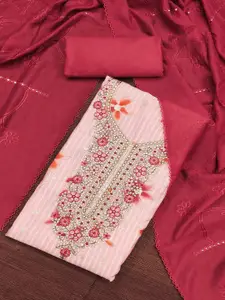 Peachmode Printed Pure Cotton Unstitched Dress Material