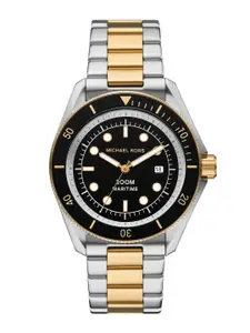 Michael Kors Men Embellished Dial & Stainless Steel Straps Analogue Watch AK_MK9180