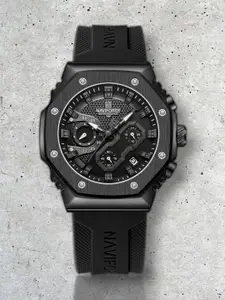 Naviforce Men Dial & Straps Analogue Multi Function Watch NF8035G BGYB