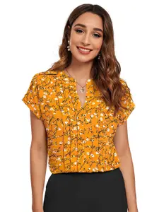 BAESD Women Floral Printed Round Neck Top