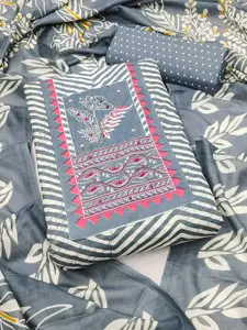 Peachmode Printed Pure Cotton Unstitched Dress Material