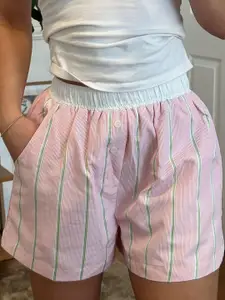 StyleCast x Revolte Women Striped Loose Fit Technology Shorts