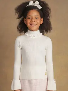 One Friday Girls Ribbed Pullover