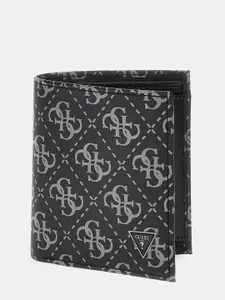 GUESS Men Printed Leather Two Fold Wallet