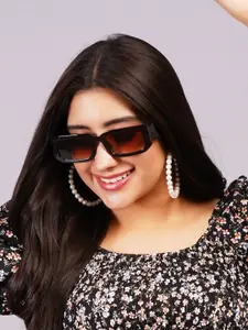 DressBerry Women Rectangle Sunglasses with UV Protected Lens