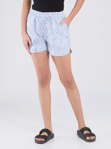 VASTRADO Women Elasticated Printed Low-Rise Shorts