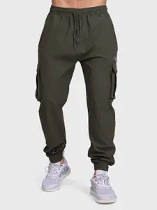 FUAARK Men Mid-Rise Cargo Joggers Track Pants