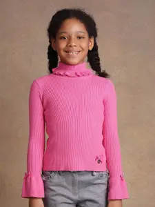 One Friday Girls Ribbed Pullover