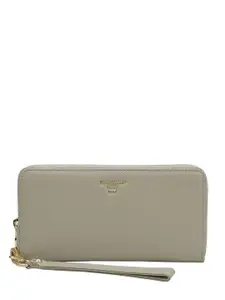 Da Milano Women Textured Leather Zip Around Wallet