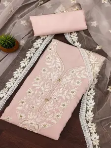 Peachmode Embroidered Unstitched Dress Material