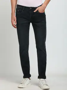Turtle Men Cotton Narrow Tapered Fit Mid-Rise Stretchable Jeans