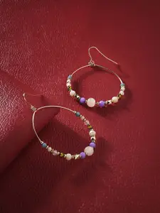 Accessorize Beaded Circular Drop Earrings