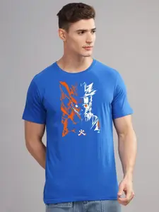 ADRO Men Typography Printed Raw Edge T-shirt